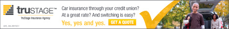 Trustage Insurance Agency. Car insurance through your credit union? At a great rate? And switching is easy? Yes, yes and yes. Get a quote.